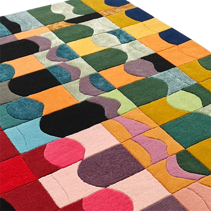 Bauhaus Patchwork Hand Tufted Wool Rug

