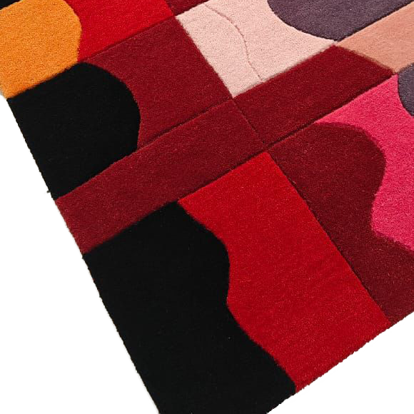 Bauhaus Patchwork Hand Tufted Wool Rug
