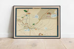 Beersheba Map Print| Israel Map Poster