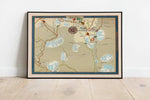 Beit Shean Map Print| Israel Map Poster