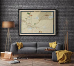 Beersheba Map Print| Israel Map Poster