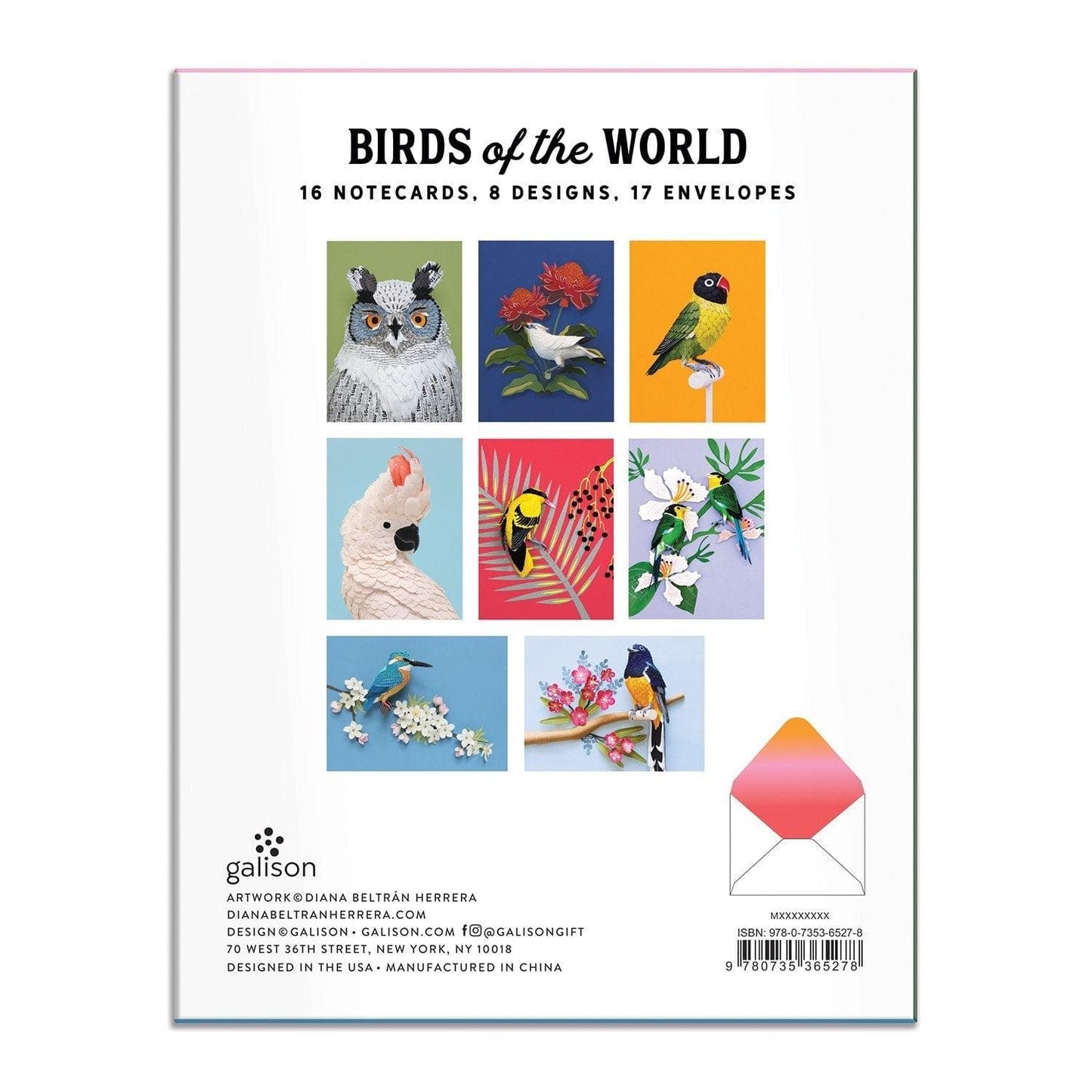 Birds of the World Greeting Assortment Notecard Set