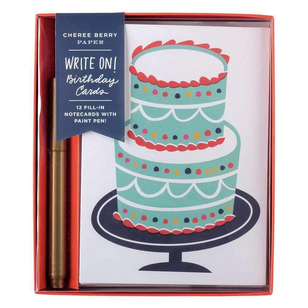 Birthday Write-on Cards