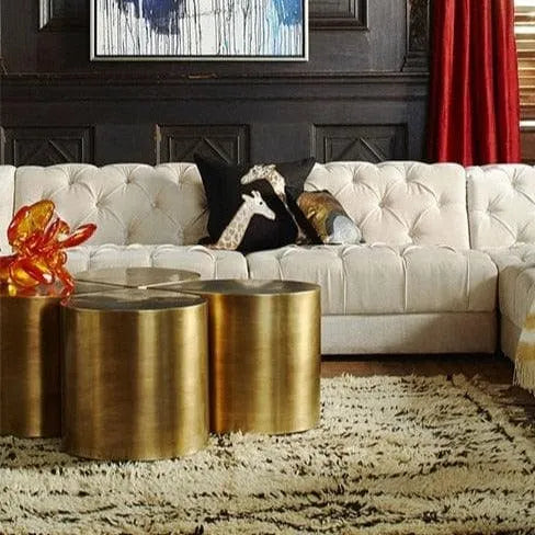 Gold Water Drop Accent Table