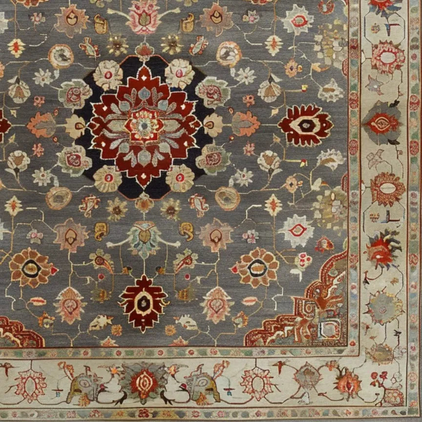 Blissful Bouquet Hand Knotted Area Rug