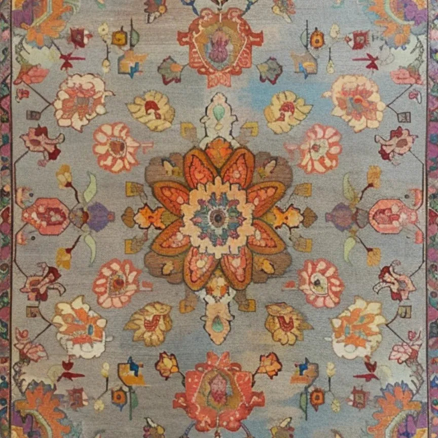 Blooming Threads Hand Knotted Area Rug