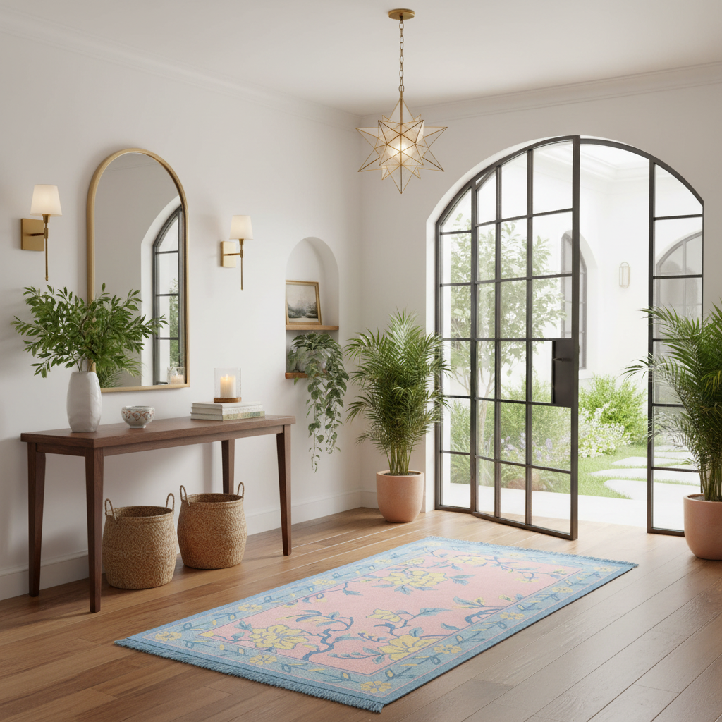 Blossom Grove Hand Knotted Runner Rug