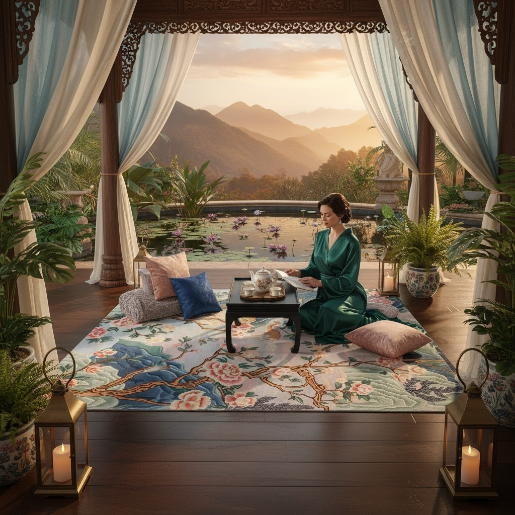 Blossom Retreat Hand Tufted Rug