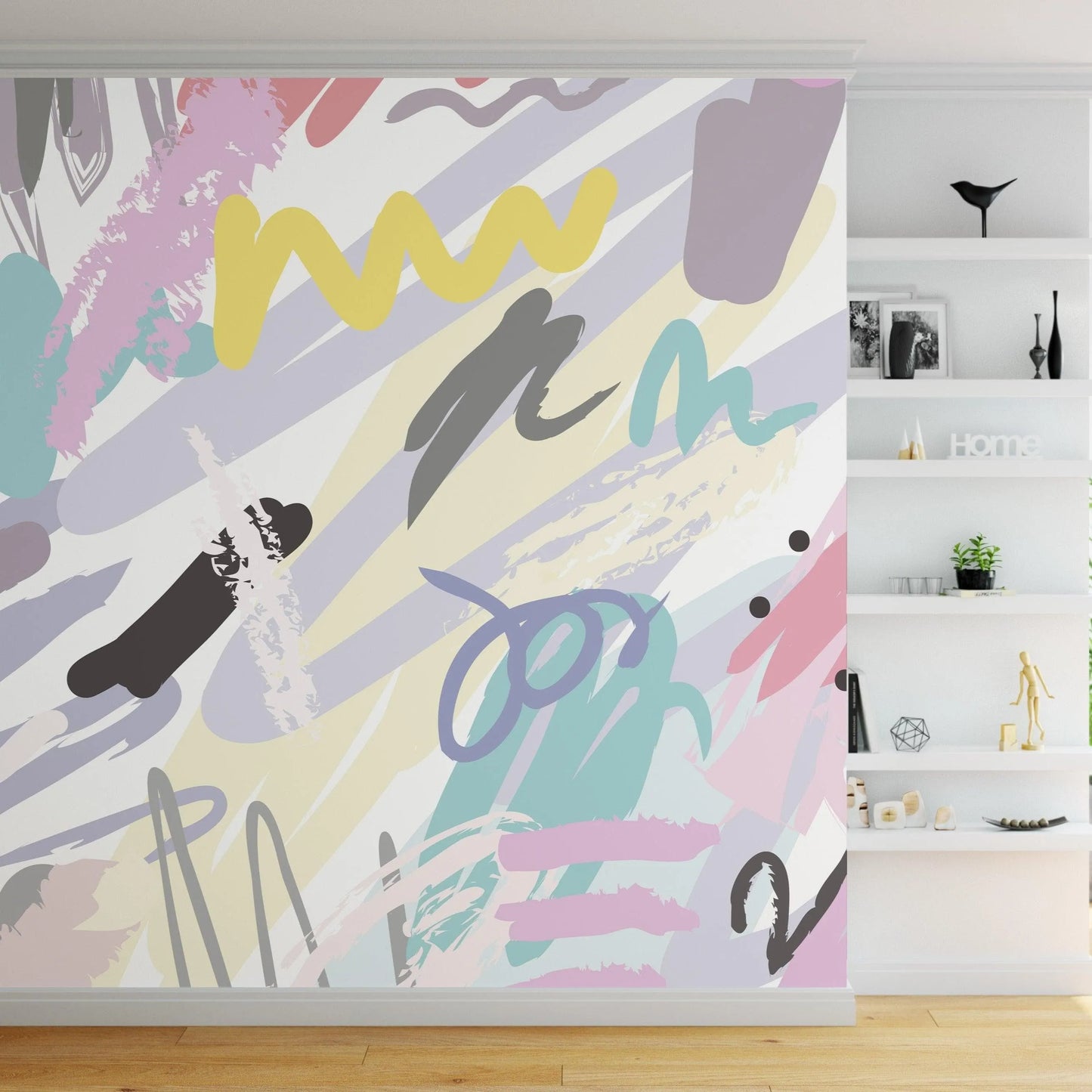 Abstract Paint Colorful Painting Wall Mural