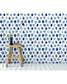 Blue Watercolor Spots Removable Wallpaper