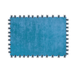 Blue Bees Love Hand Tufted Wool Rug