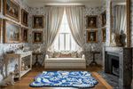 Blue Meadow Sprawl Hand Tufted Rug - MAIA HOMES
