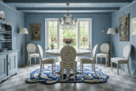 Blue Meadow Sprawl Hand Tufted Rug - MAIA HOMES