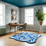 Blue Meadow Sprawl Hand Tufted Rug - MAIA HOMES