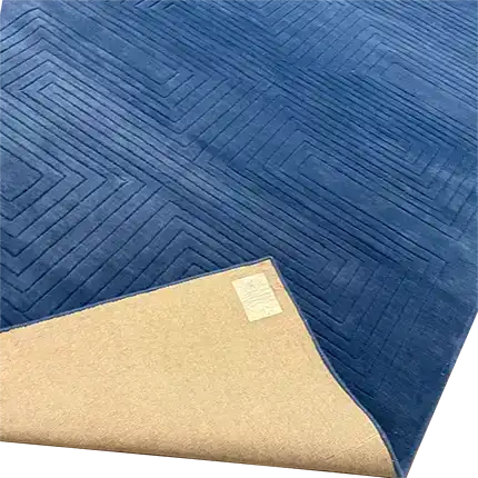 A stunning Blue Arctic Geo Modern Hand Tufted Wool Area Rug, perfect for adding a touch of elegance to your living room or dining room. This 8 x 10 ft rug features a contemporary geometric pattern, ideal for those seeking stylish and cozy rugs for living room or dining room area rugs.