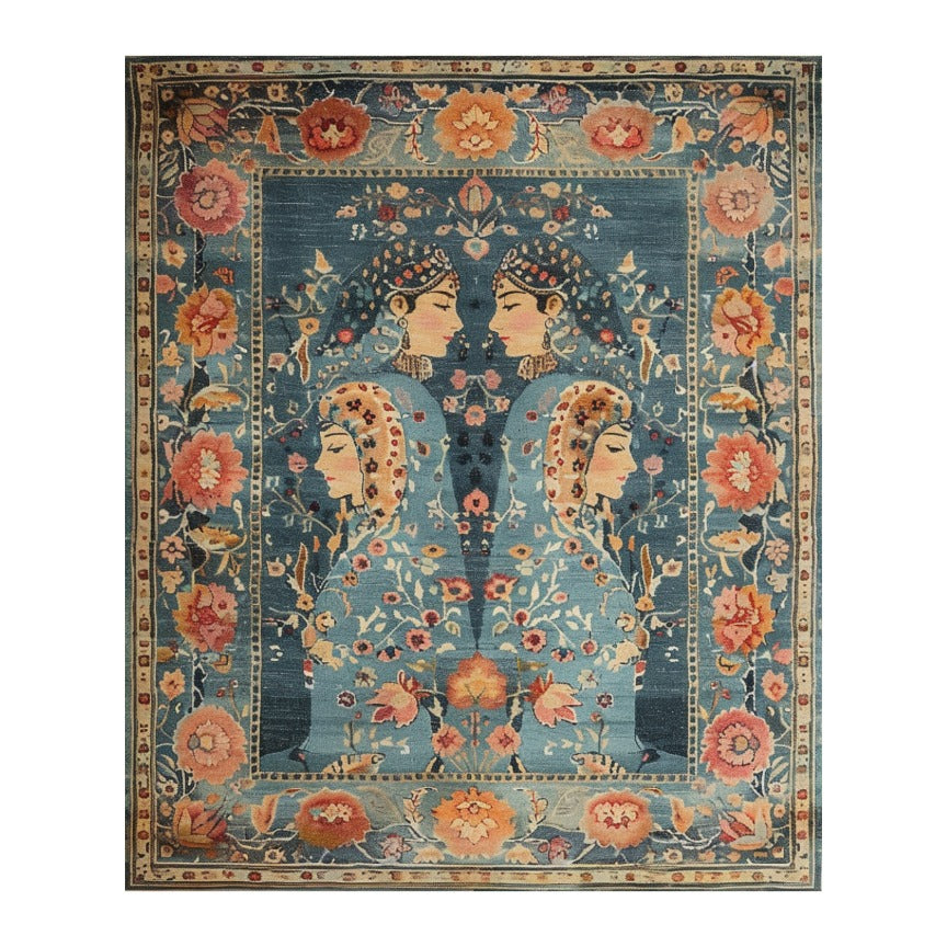 Blue Mirage Hand Knotted Area Rug