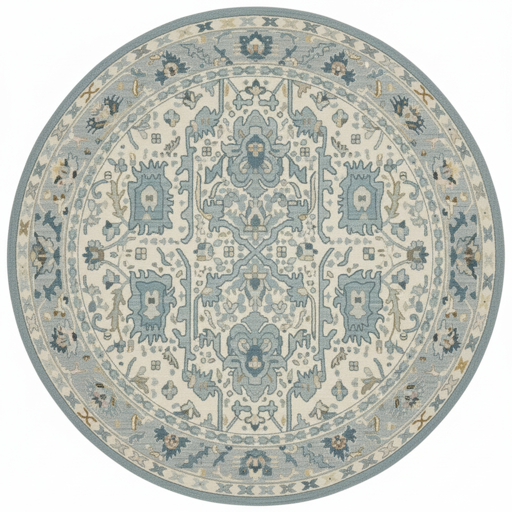Blue Tribe Hand Tufted Wool Rug