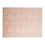 Blush Keystone Lattice Hand Tufted Wool Rug - alternate view