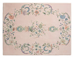 Blush Porcelain Garden Hand Tufted Rug shown flat on a white background