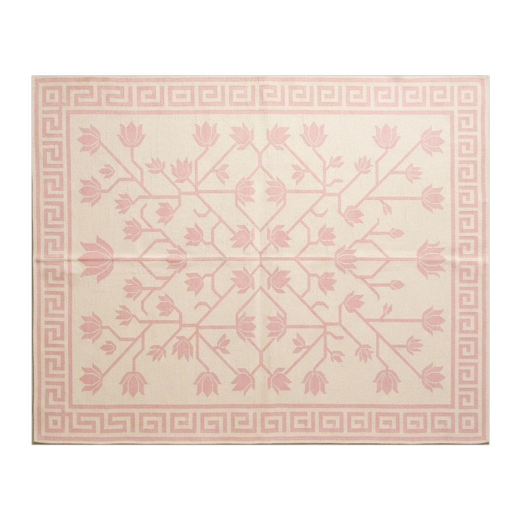 Blush Tree of Life Flatweave Rug - alternate view