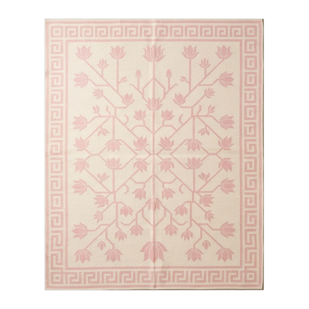 Blush Tree of Life Flatweave Rug