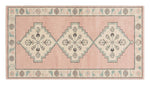 Blush Triple Diamond Hand Tufted Runner Rug shown flat on a white background