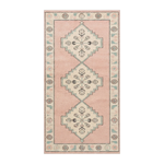 Blush Triple Diamond Hand Tufted Runner Rug