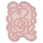 Blush Ribbon Flow Hand Tufted Rug - MAIA HOMES