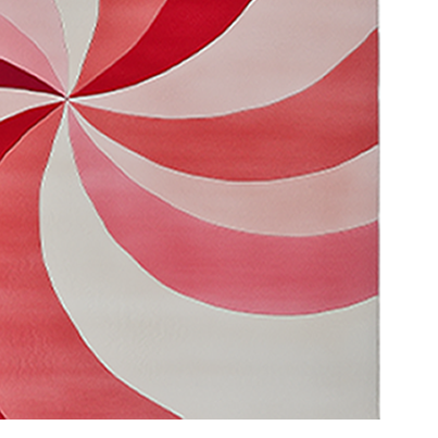 Blushing Pinwheel Hand Tufted Rug