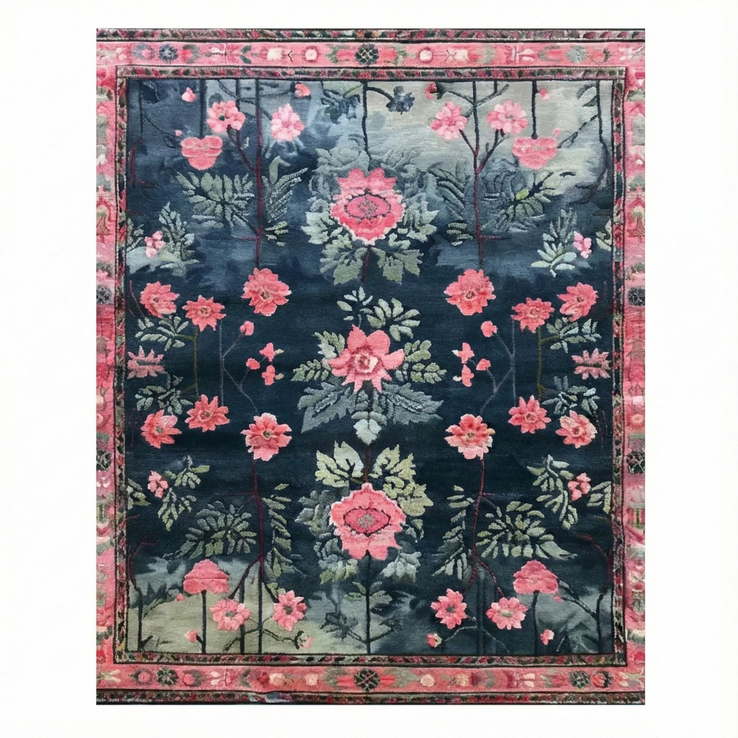 BlushingRoseGardenHand-TuftedRug