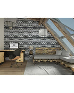 Bold Geometric Triangle & Line Removable Wallpaper