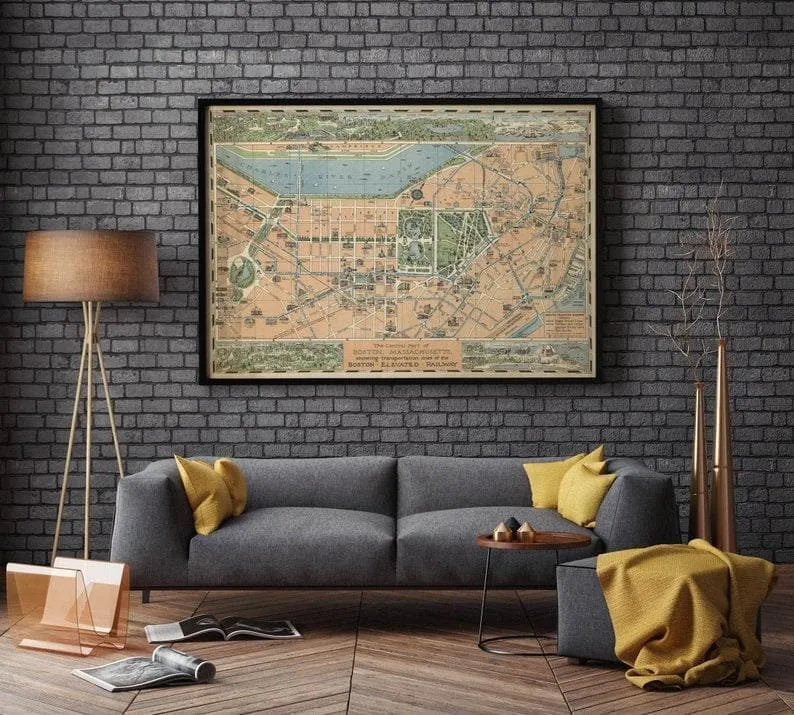 Boston Map Print| Fine Art Prints