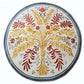 Botanical Radiance Round Hand Tufted Wool Rug