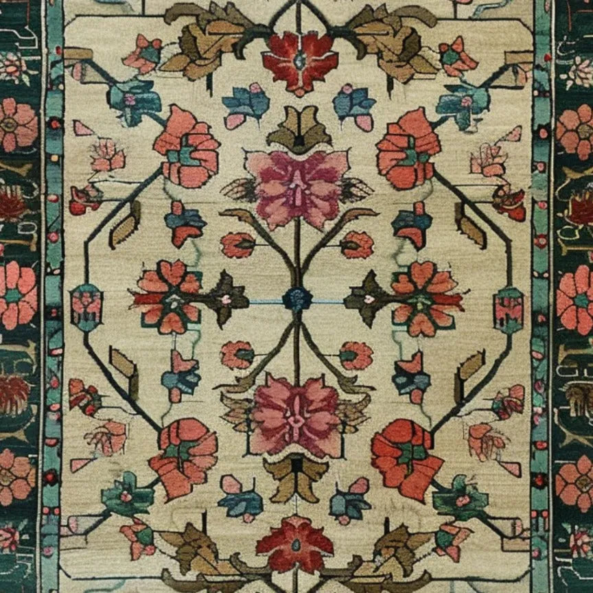 Botanical Bliss Medium Hand Knotted Wool Rug