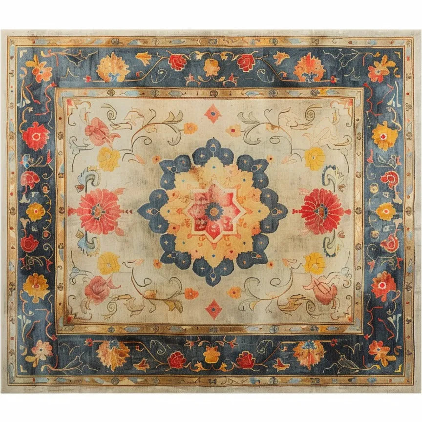 Botanical Grace Wool Hand Knotted Area Rug