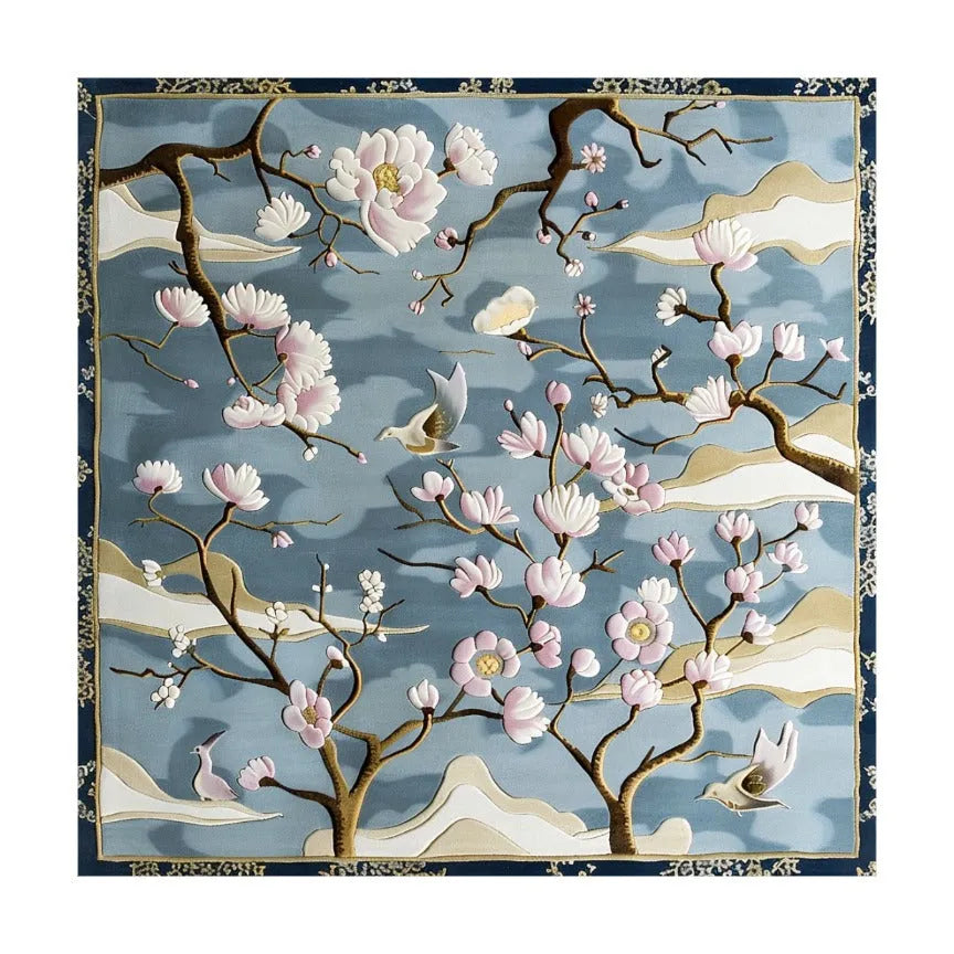 Branching Beauty Hand Tufted Wool Rug