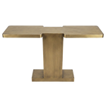 Brassed T Shaped Console Table