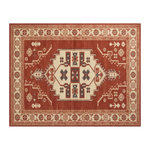 Brick Kazak Crest Hand Tufted Rug - alternate view