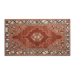 Brick Stepped Crest Hand Tufted Runner Rug - alternate view