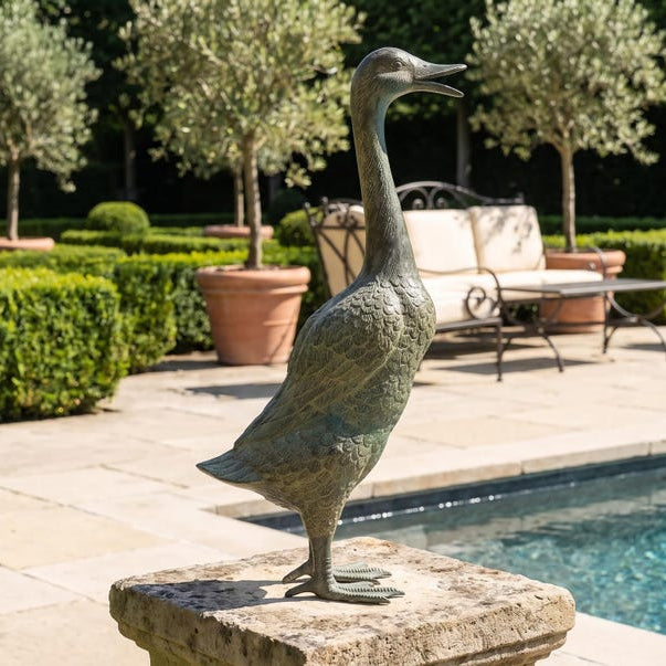 Bronze Goose Statue