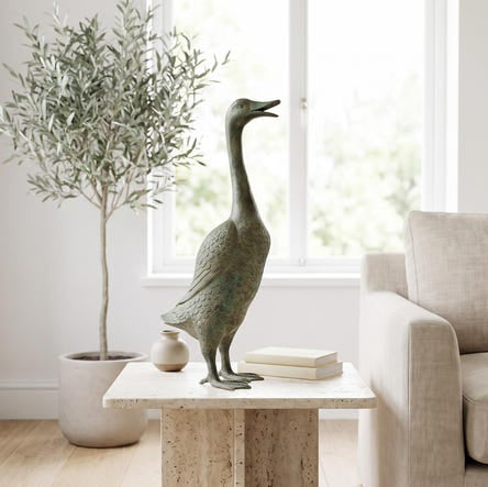 Bronze Goose Statue
