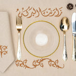 Calligraphic Canvas Placemats