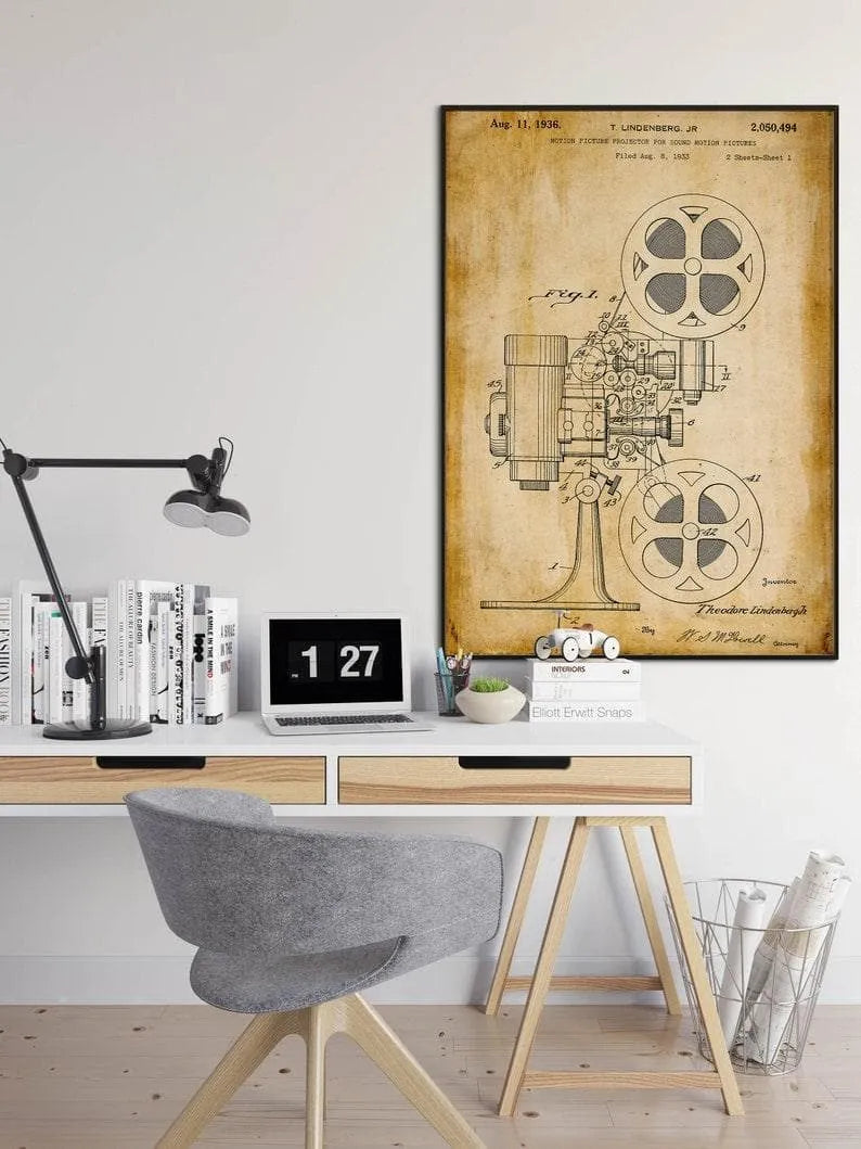 Camera Patent Print| Framed Art Print