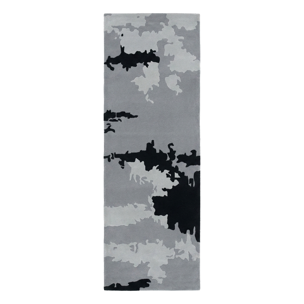 Camo Texture Hand Tufted Runner Rug