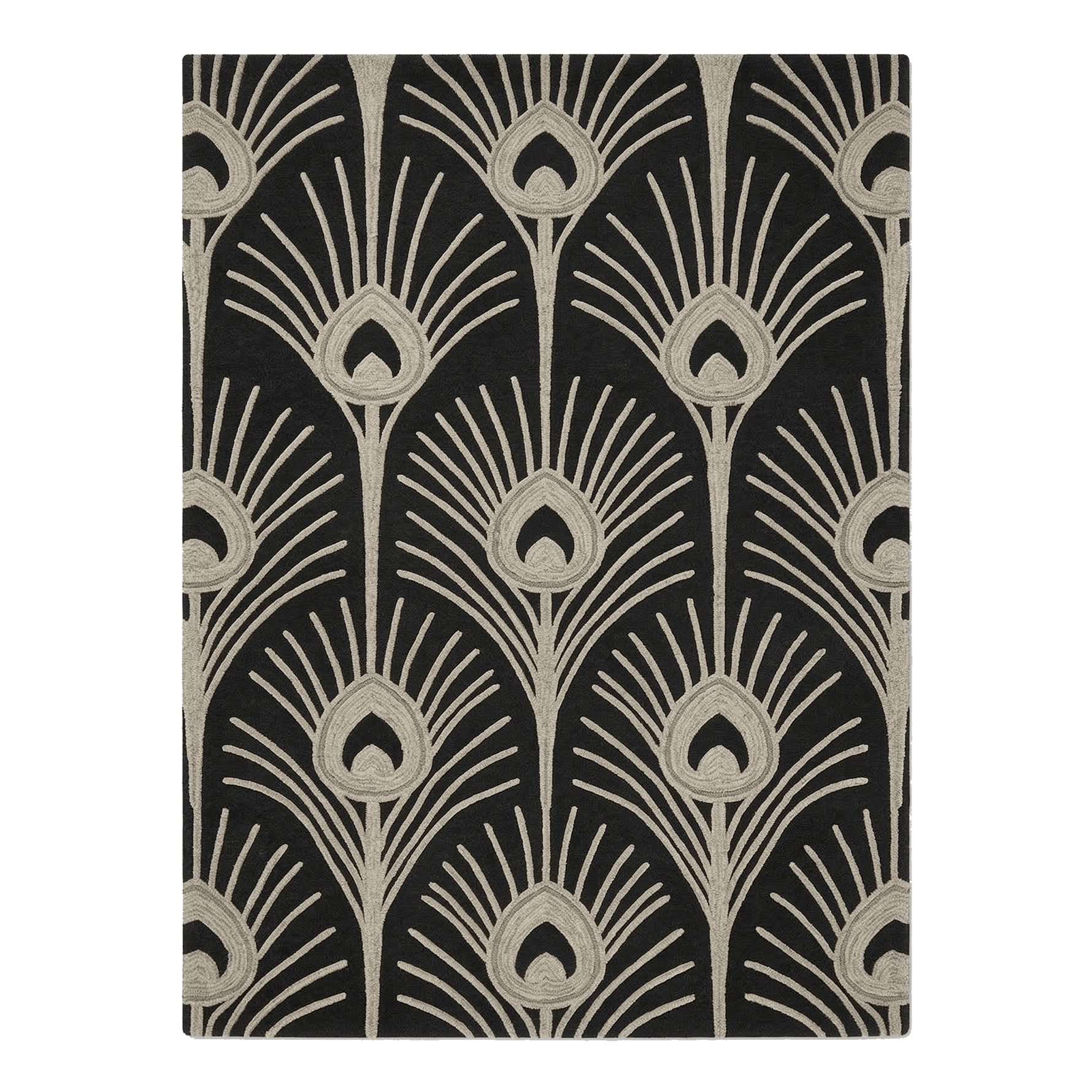 Carbon Quill Deco Hand Tufted Rug - MAIA HOMES