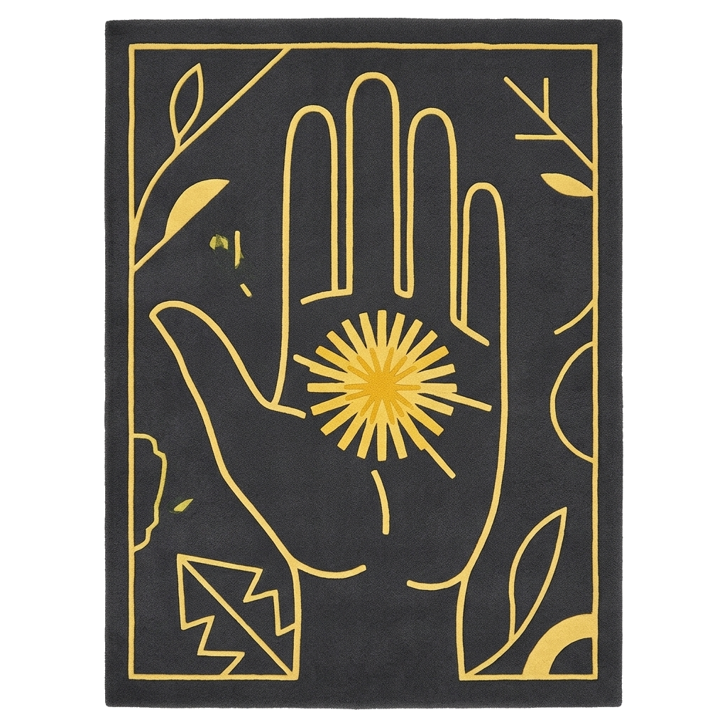 Celestial Palm Hand Tufted Rug