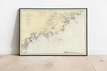 China Southeast Coast Map Print Hong Kong Map Poster