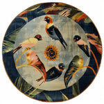 Charming Chirps Hand Tufted Round Rug