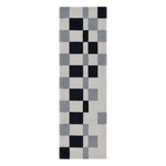 Checkerboard Block Hand Tufted Runner Rug