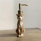 Cheetah Shaped Ceramic Soap Dispenser 